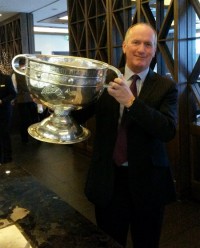 Seamus McGrath with Sam Maguire Cup