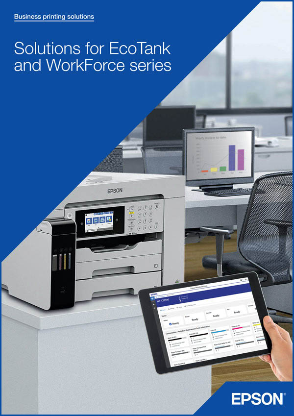 Epson Solutions for EcoTank and WorkForce series, Brochure Cover